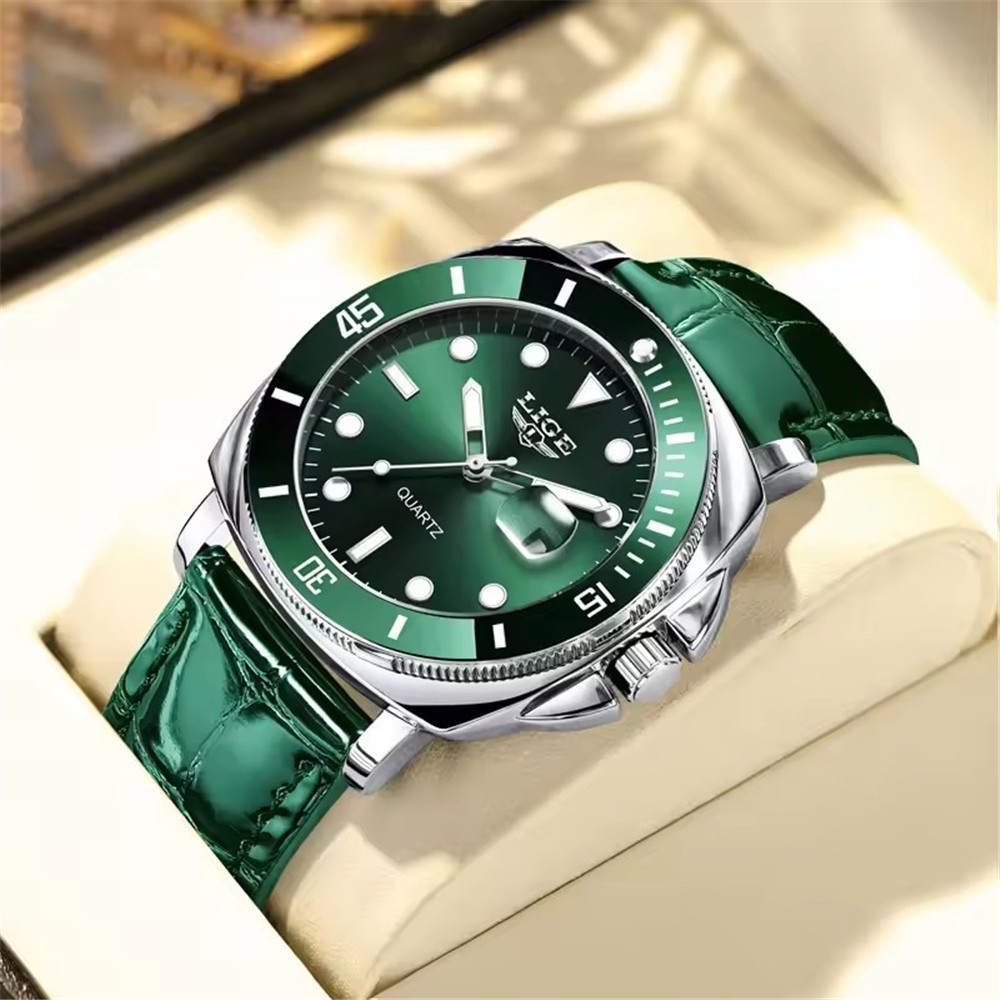 LIGE Men Watch Brand Luminous Wristwatch Business Male Calendar Steel Watches