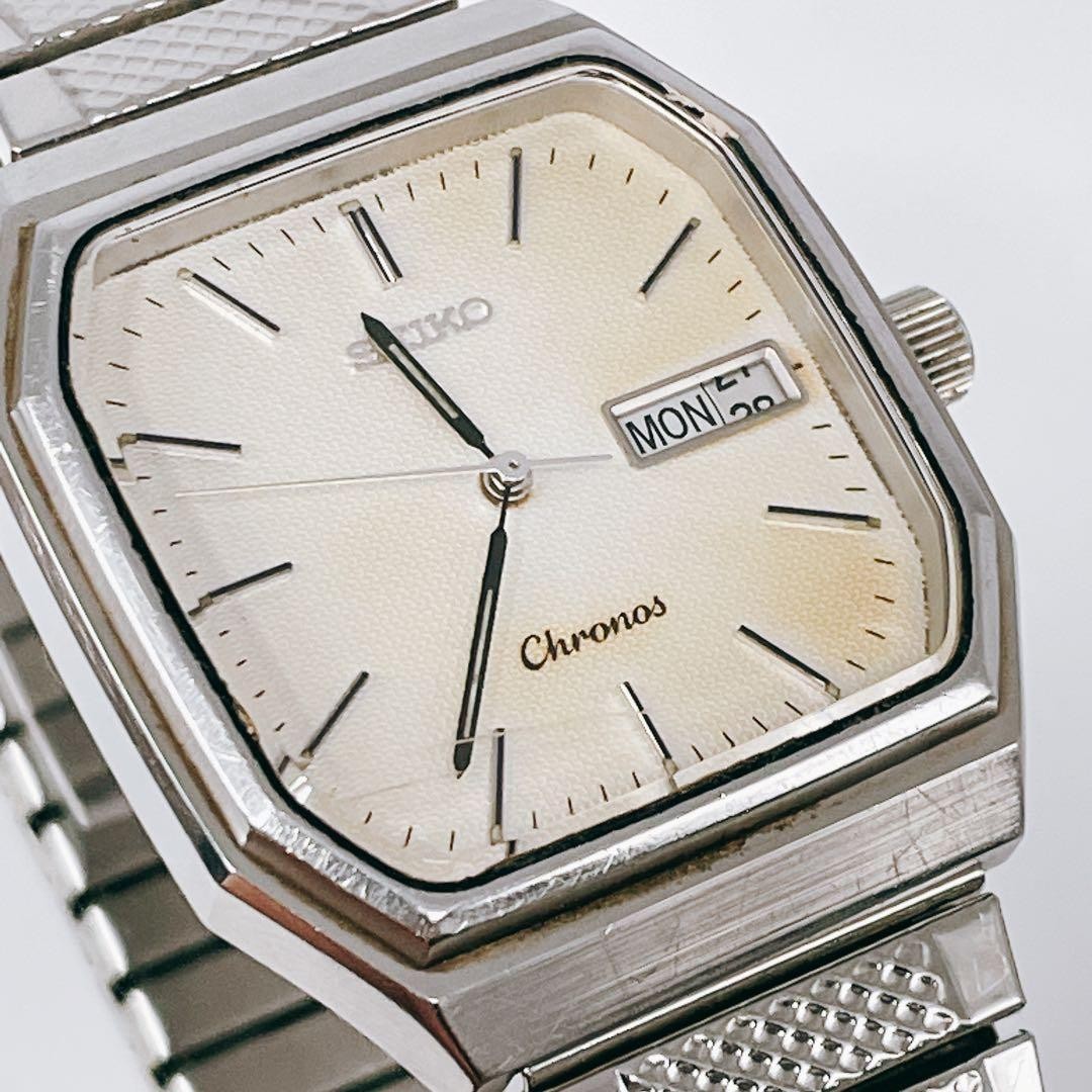 New battery working SEIKO Chronos vintage men’s 5H23 5100