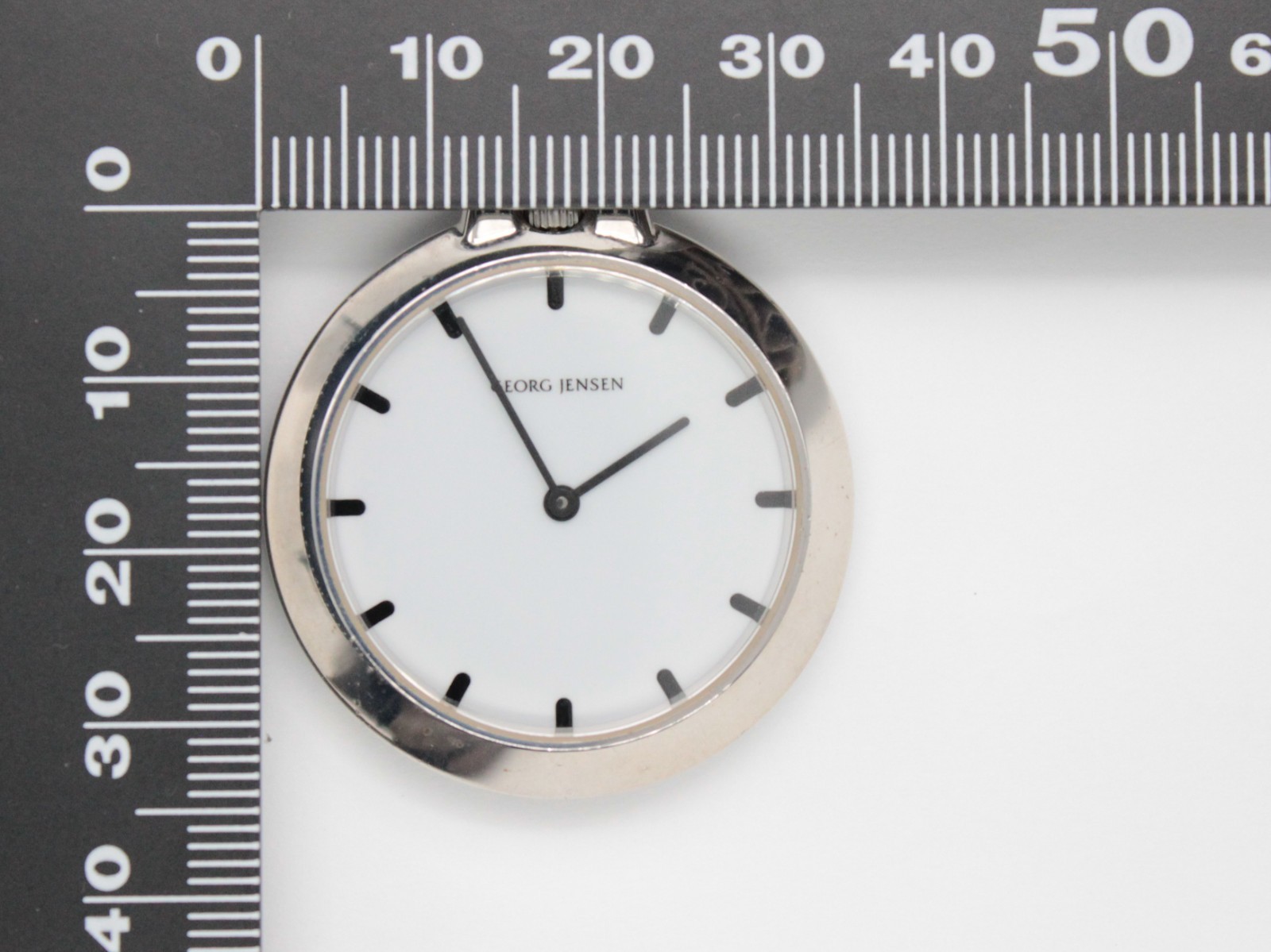[NEAR MINT] GEORG JENSEN Sterling Silver Pocket Watch No.2367 35mm JAPAN Y855