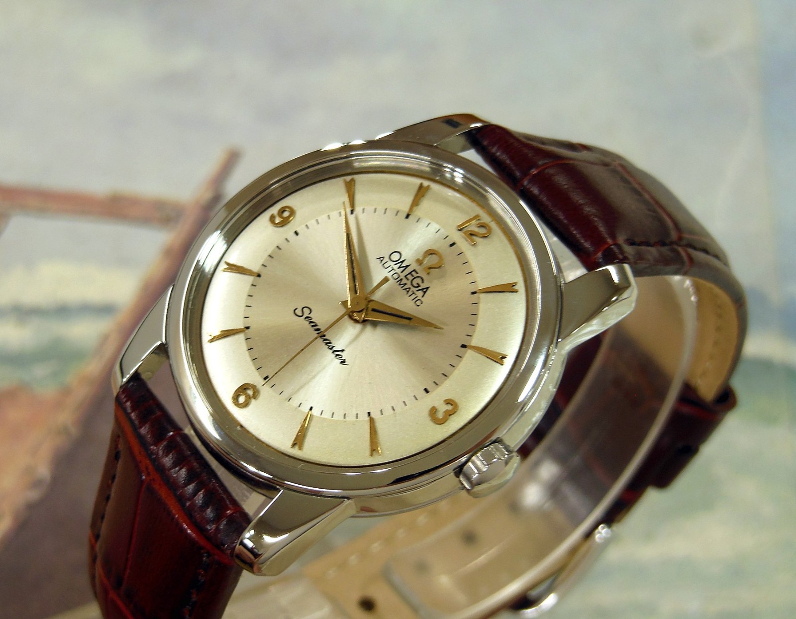 1955 Vintage OMEGA Seamaster Automatic, Stunning Dial, Serviced / warranty