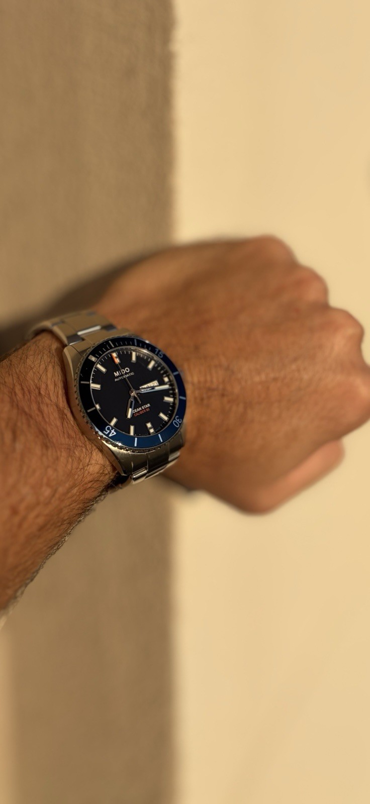 MIDO Ocean Star Captain 42.5mm Automatic Blue Dial 200m Diver w/ Box