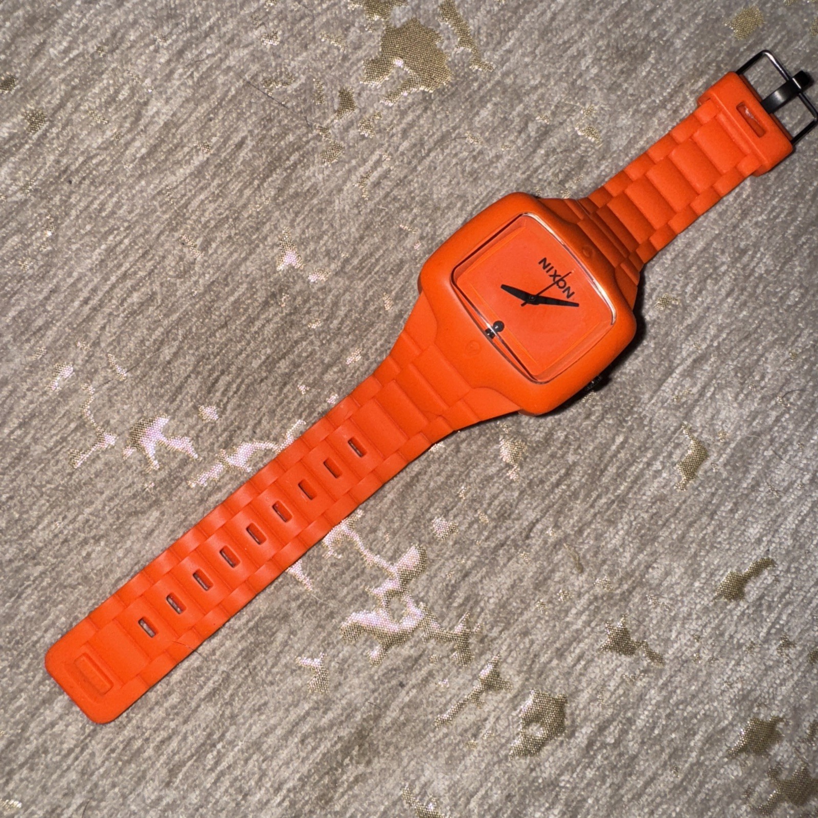Nixon The Rubber Player “Yes It’s Real” Orange Surf Men’s Analog Wrist Watch