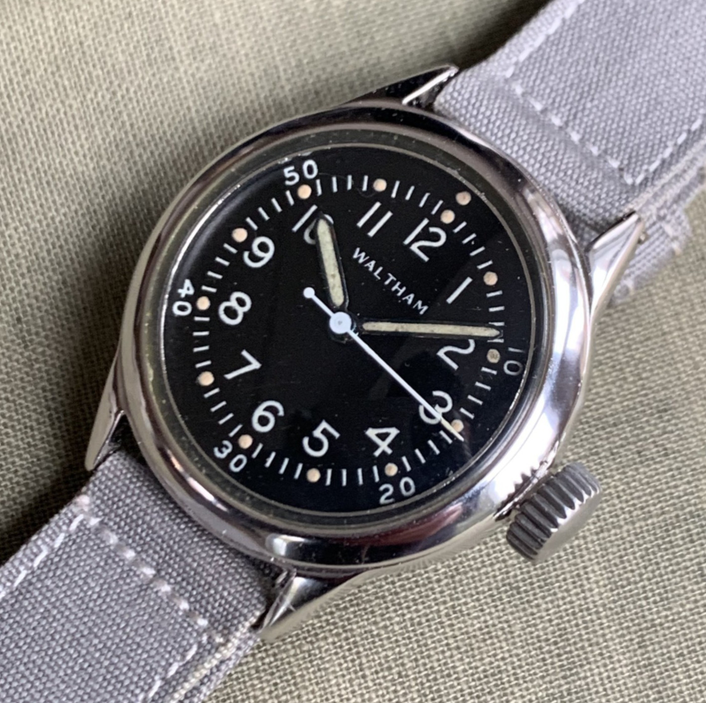 1942 Waltham NAVY FSSC-88-W-800 Hack Wristwatch #7