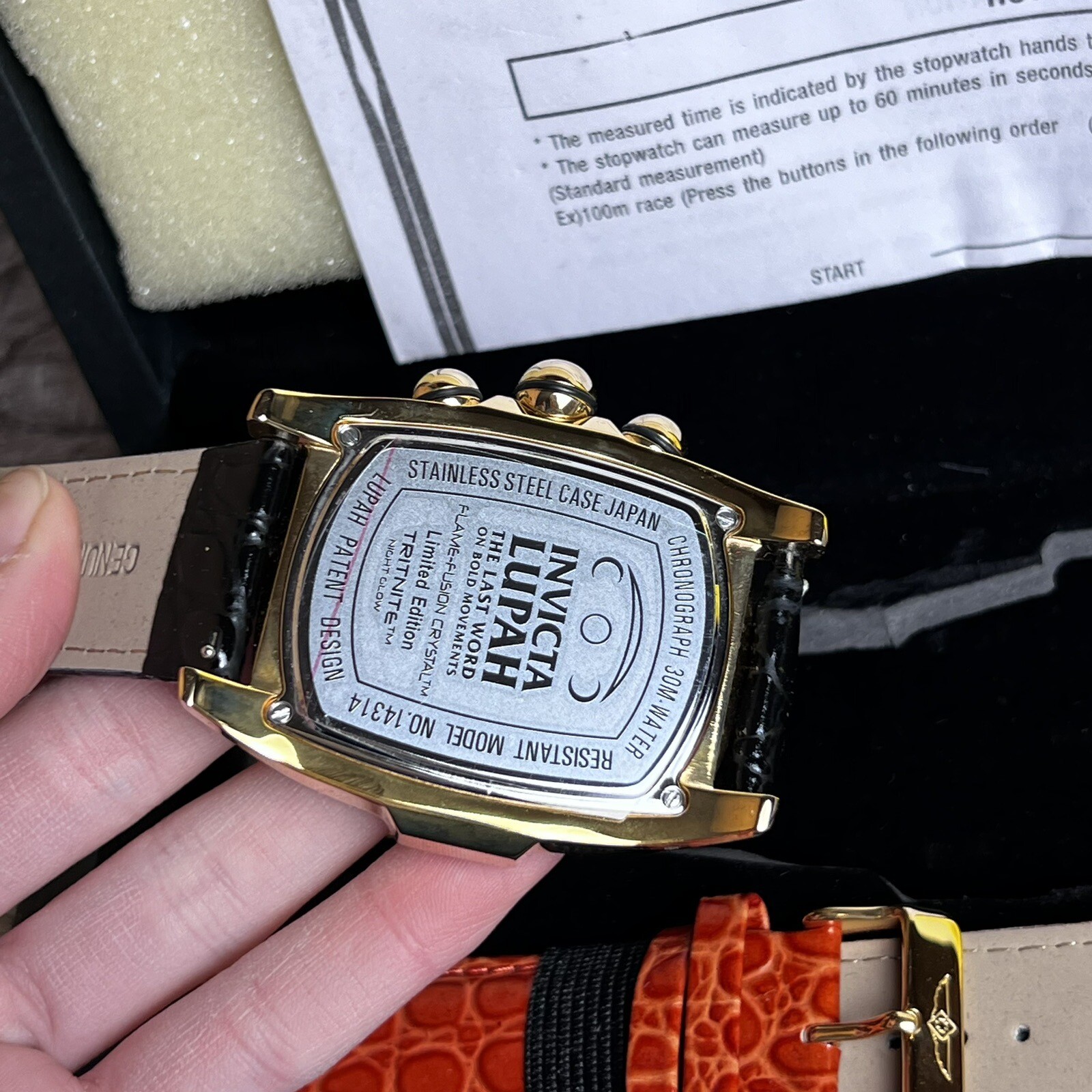 INVICTA 14314 LIMITED EDITION Lupah Trinite Flame Fusion Crystal Watch Gift Set