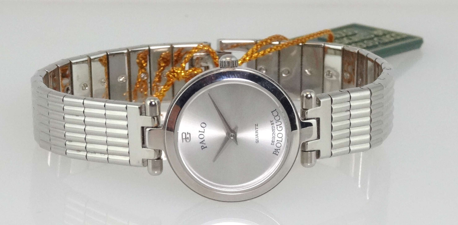 PAOLO BY PAOLO GUCCI 795WSL SILVERTONE QUARTZ WATCH *NEW RARE VINTAGE* AUTHENTIC