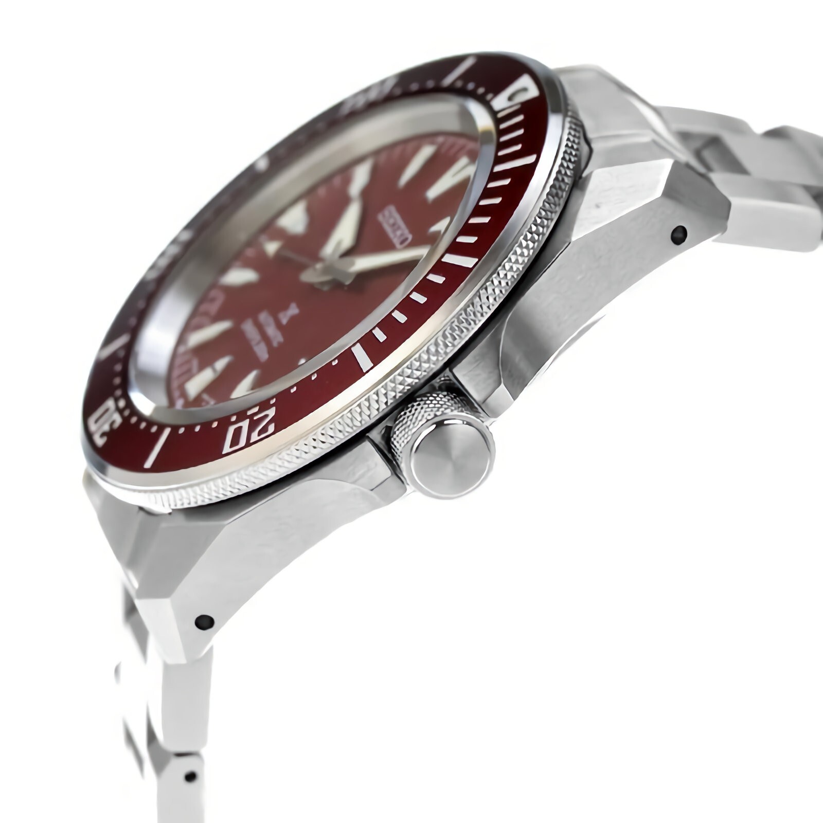 SEIKO Prospex Sea Samurai SRPL11K1 Automatic Red Dial Date Display Diver Watch