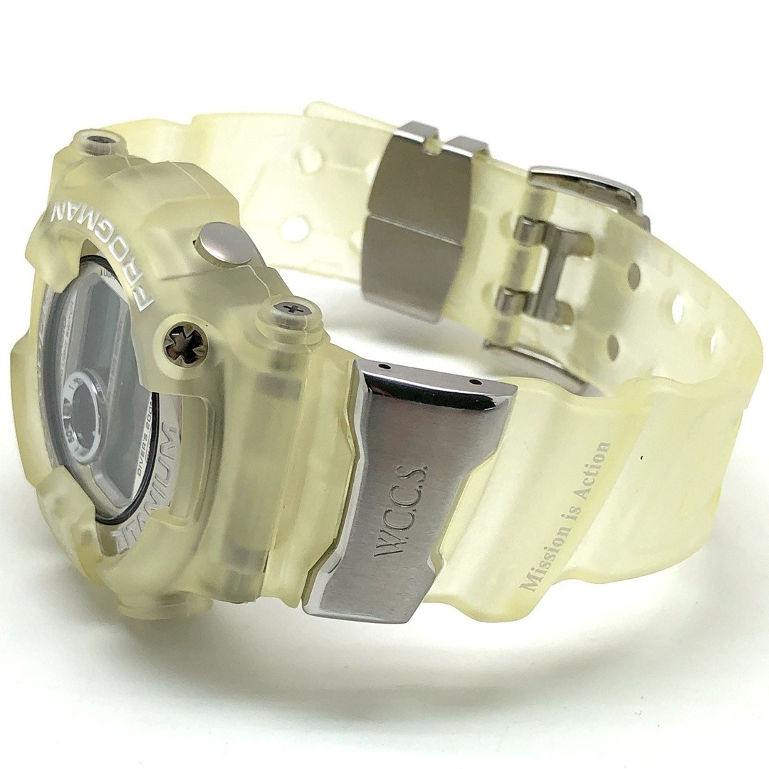 G-Shock DW 9900WC 7T FROGMAN WCCS Skeleton Double Manta Silver White Logo Releas