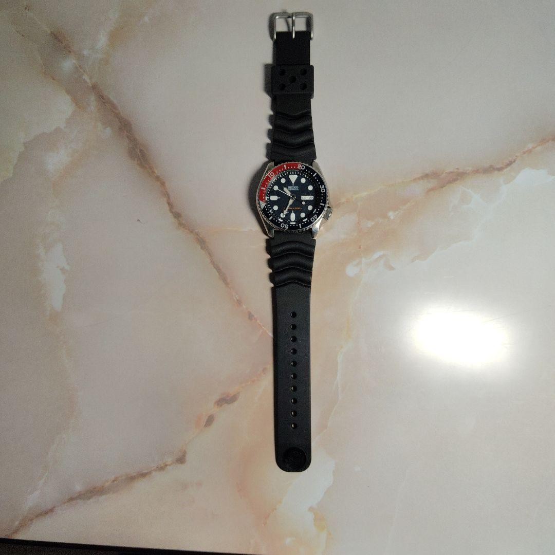 Seiko Diver 7S26-0020 Automatic Watch Vintage 42mm Black Dial Pepsi Bezel