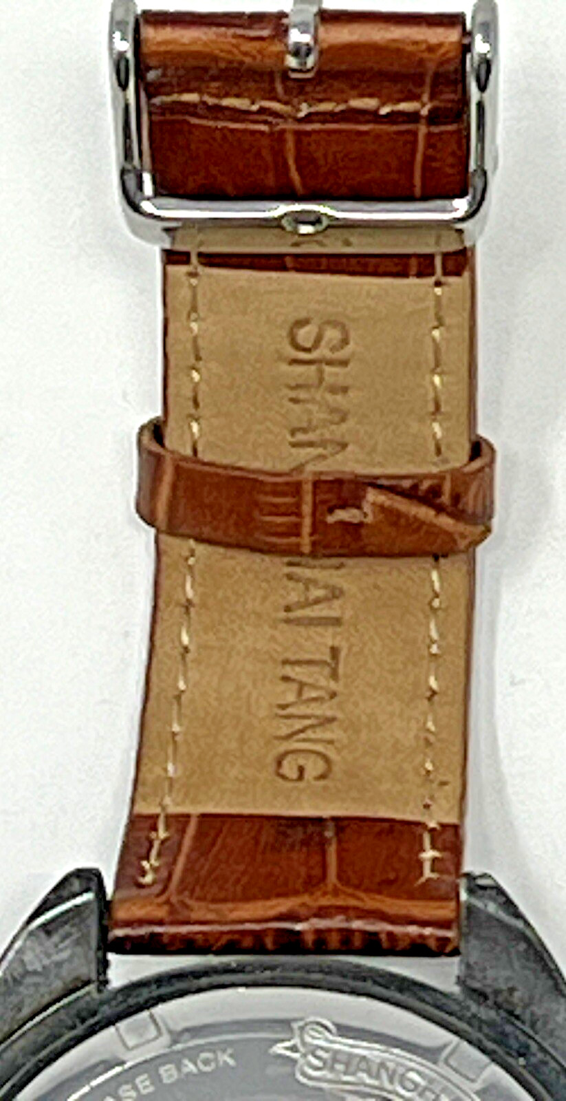 SHANGHAI TANG 21 Jewels Water Resistant Automatic Chinese Navy Watch