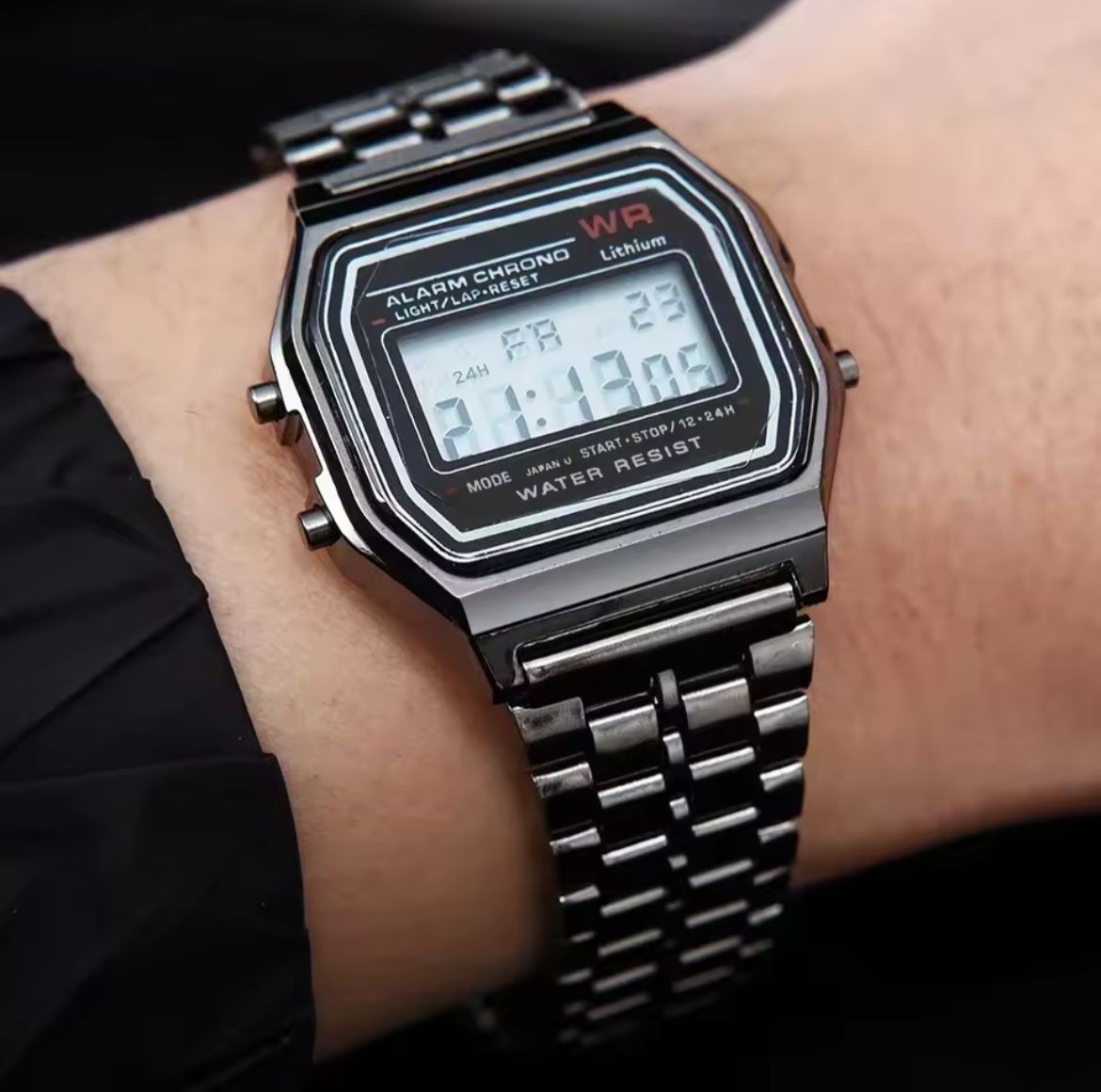 F-91W-1 Men’s 2025 Digital Watch Gray Resin Classic Alarm Light Waterproof