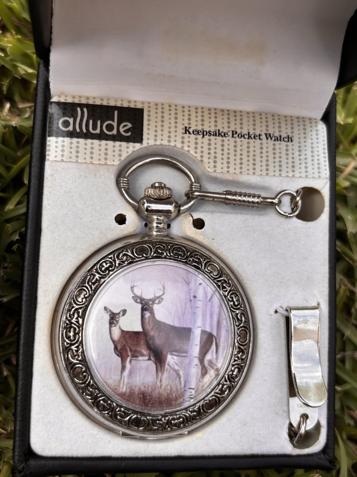 allude Keepsake Pocket Watches ok Deer Theme Set of 2