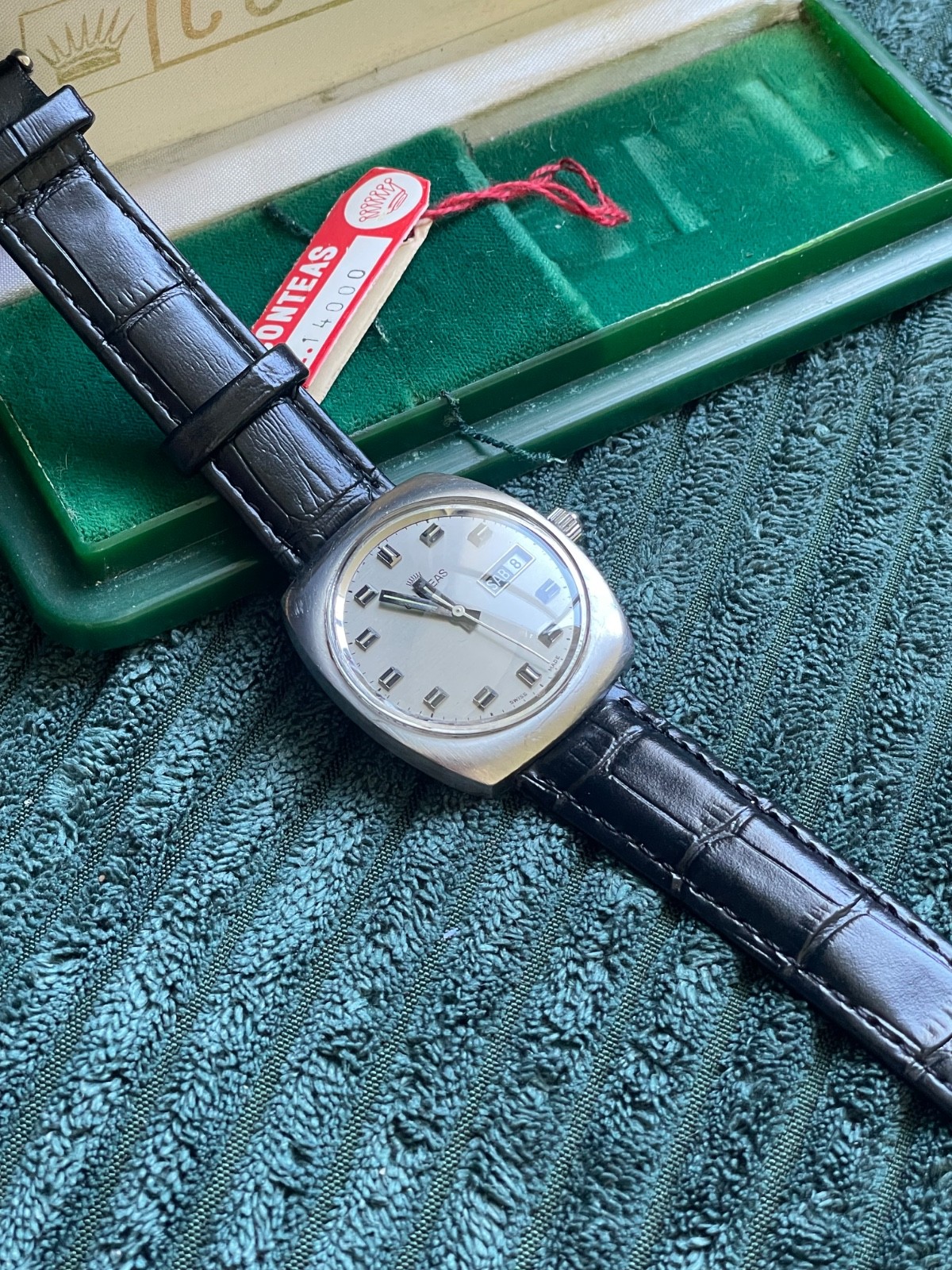Conteas Automatic Day-Date Vintage Watch – ETA 2688 original box/price tag