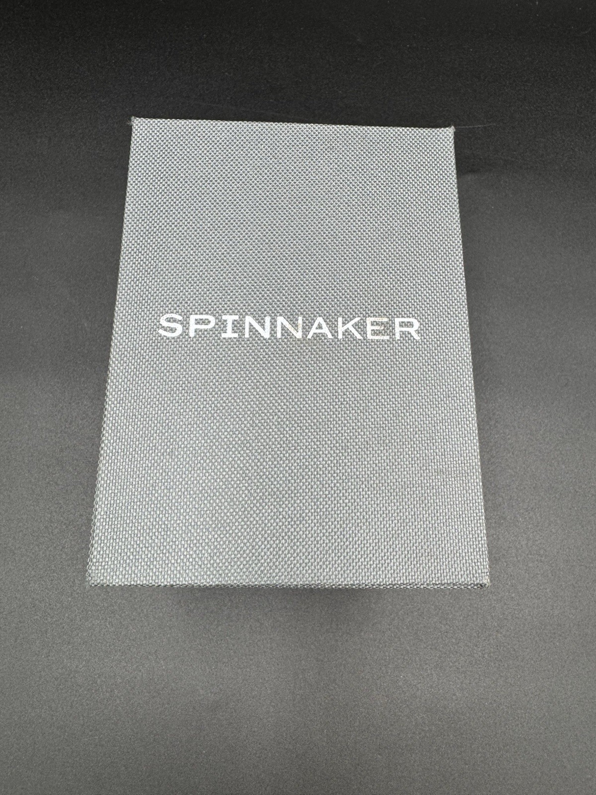Spinnaker Wreck Auto Diver Oxidized Blue Leather Strap 44mm Watch Near Mint Cond