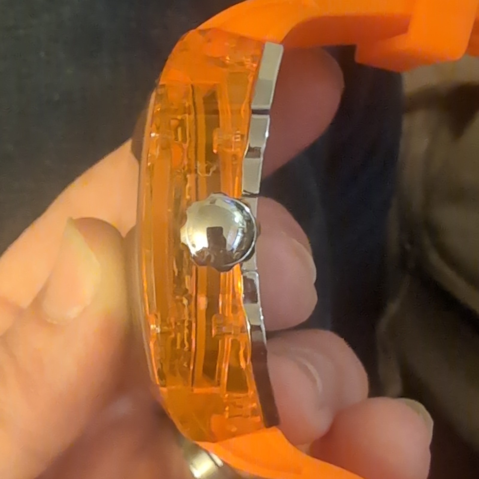 Invicta Racing Men’s Quartz Watch 45mm Tonneau Orange Silicone Strap 30m
