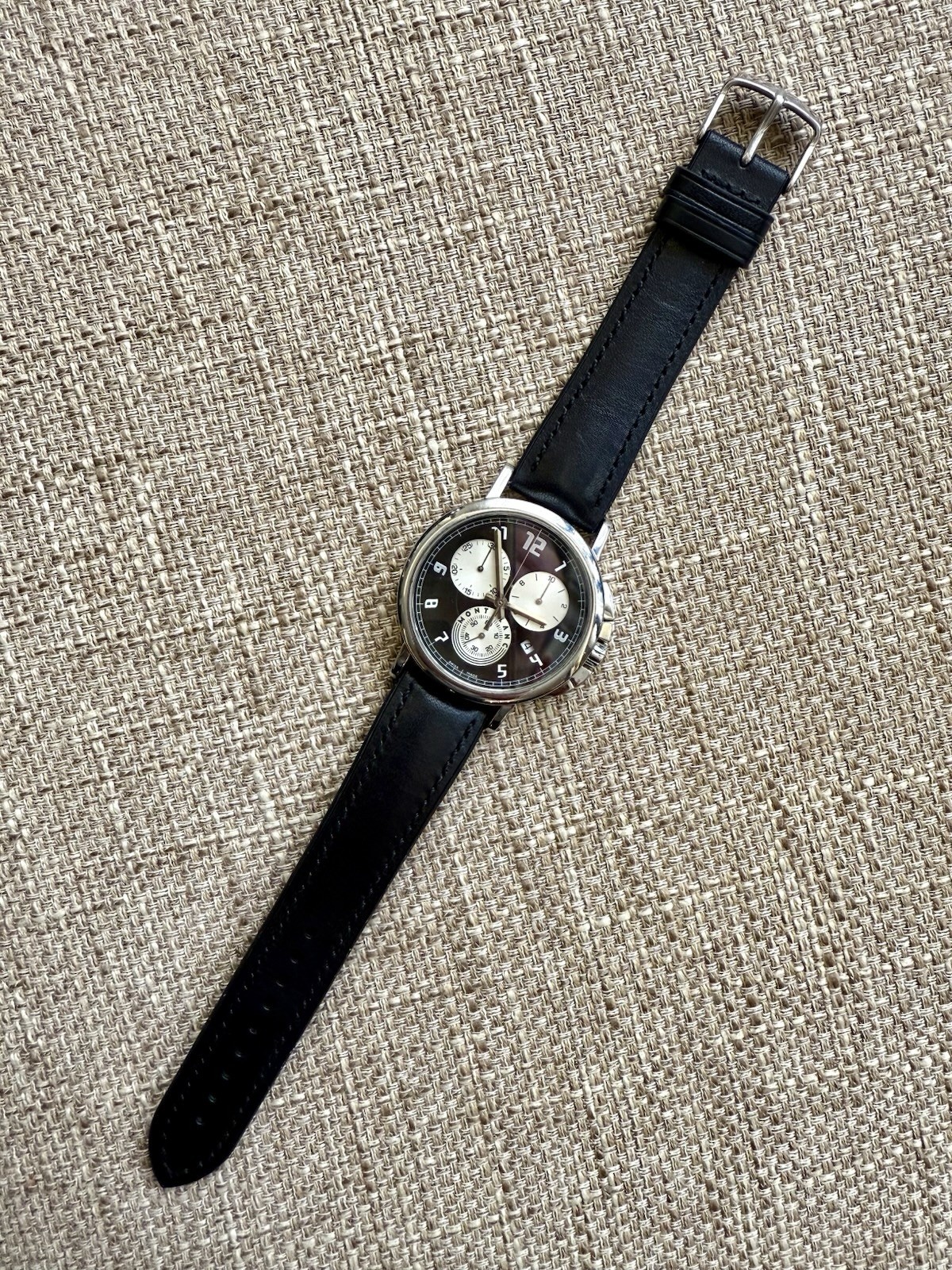 ✅ Montblanc Summit 7060 • Black & White/Grey Tri-Compax • Quartz Chronograph ✅
