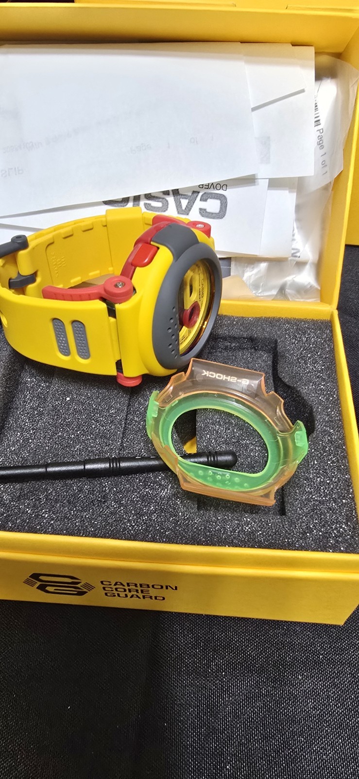 Casio G-Shock Double Bezel Changing Band GB001MVE-9 Box set Limited Edition