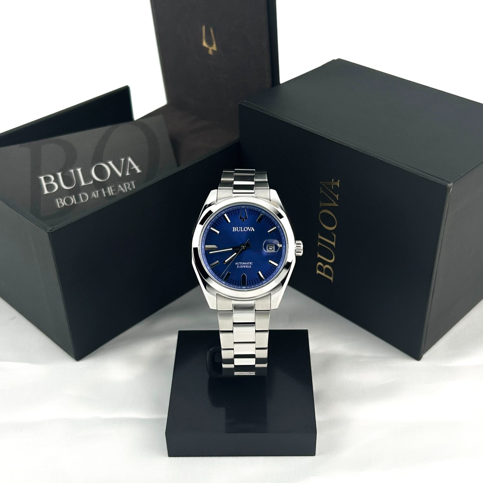 Bulova 96B436 Surveyor Automatic Blue Dial Automatic Watch 39MM
