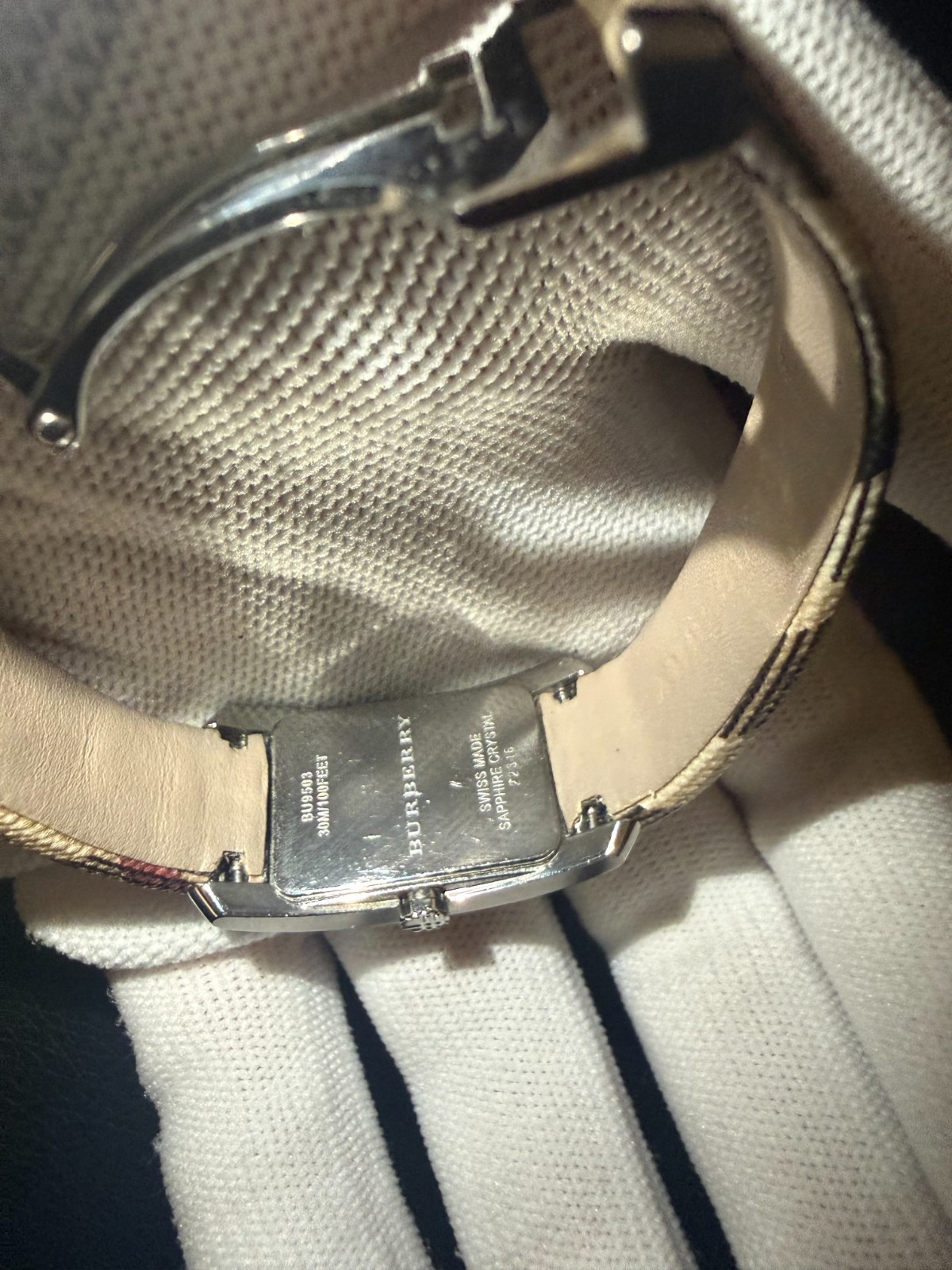 Burberry BU9406 The Pioneer Check Strap Stainless Steel Women’s Watch
