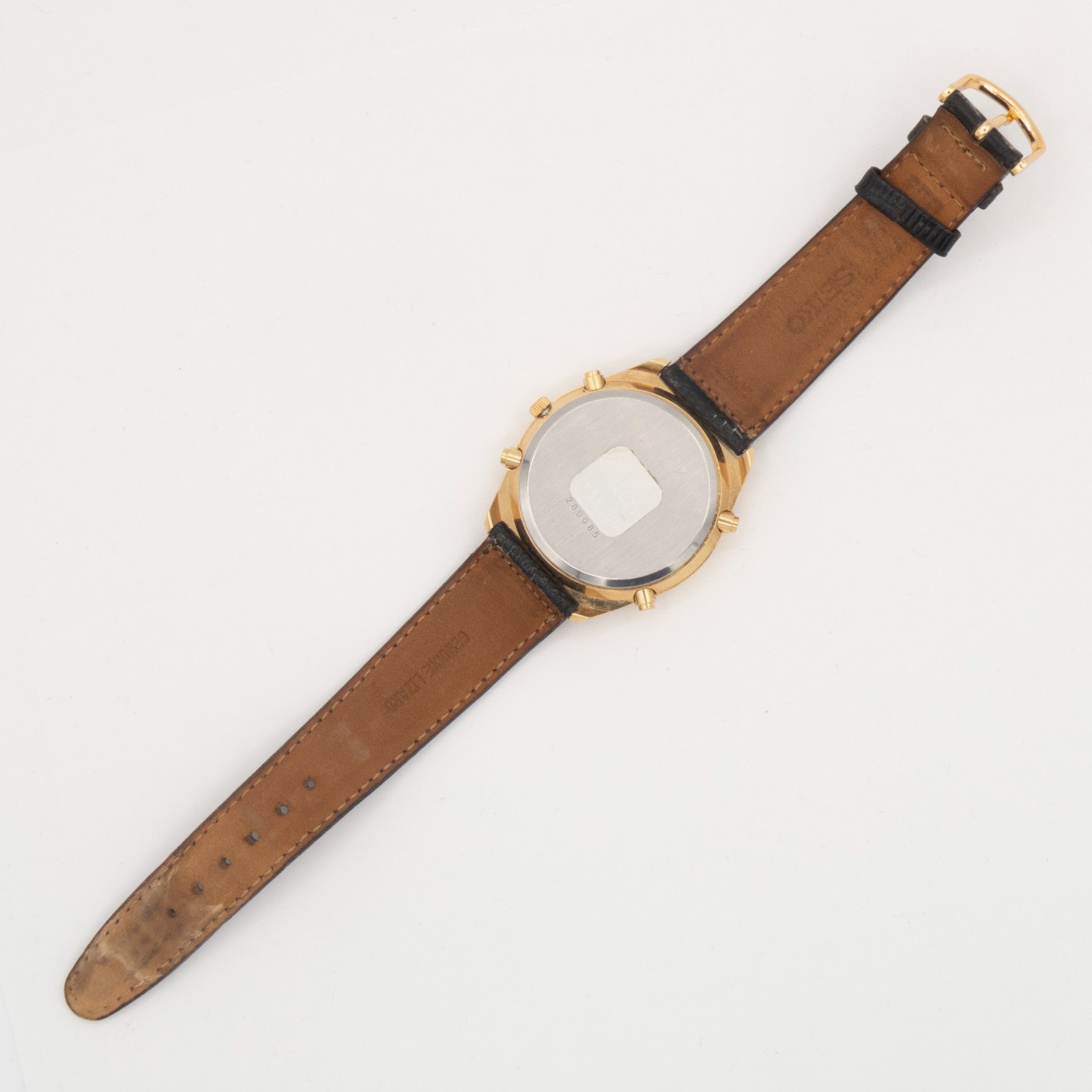 1990s Seiko Ref. 6M15-002L World Timer Alarm Chronograph Quartz Wristwatch