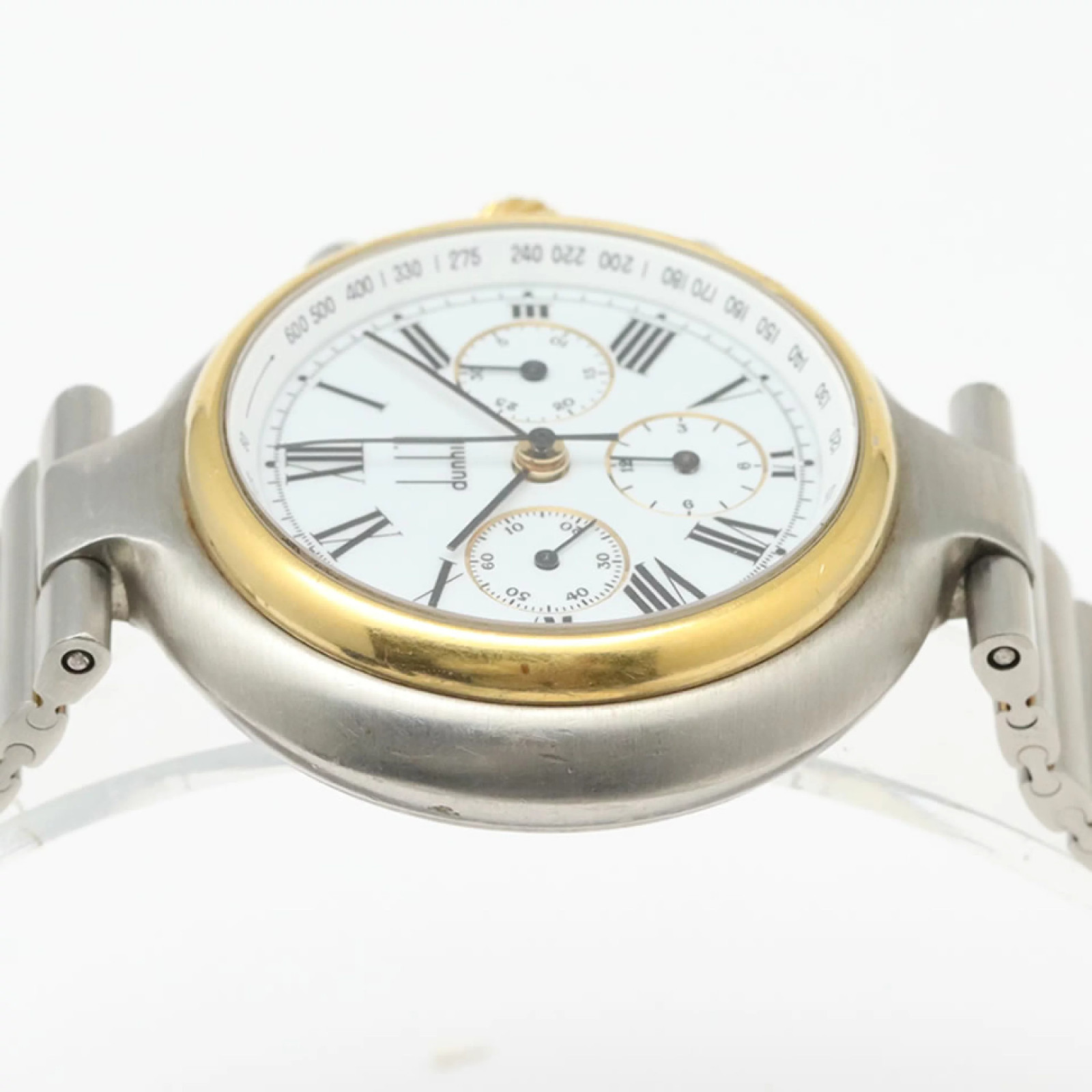 Dunhill Millennium Chronographs Lemania1873 LC28 White Dial 37mm Manual Men’s