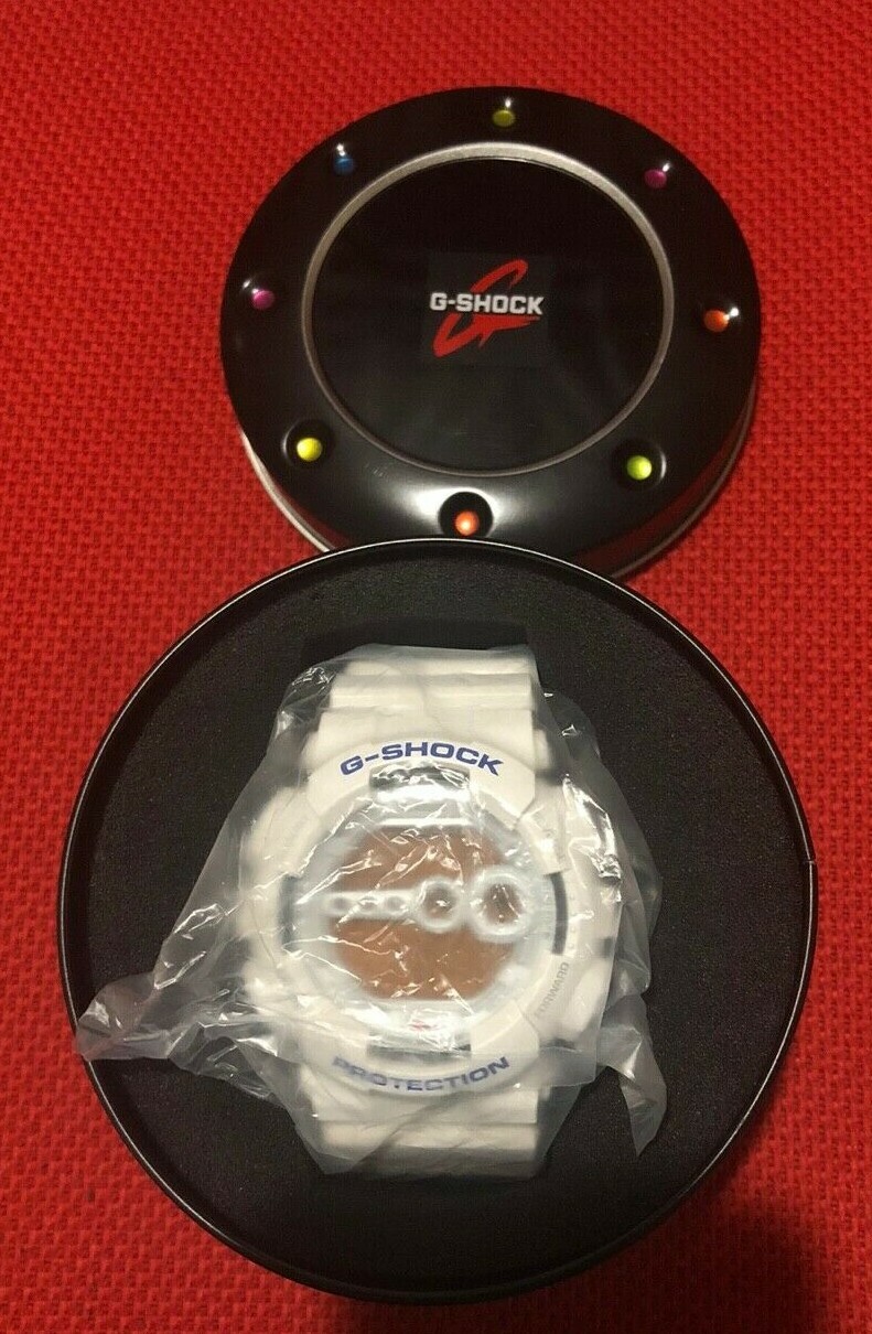 Casio G-shock GD 100SC 7DR Module No.3263 White Wrist Watch Water Resistant Mint