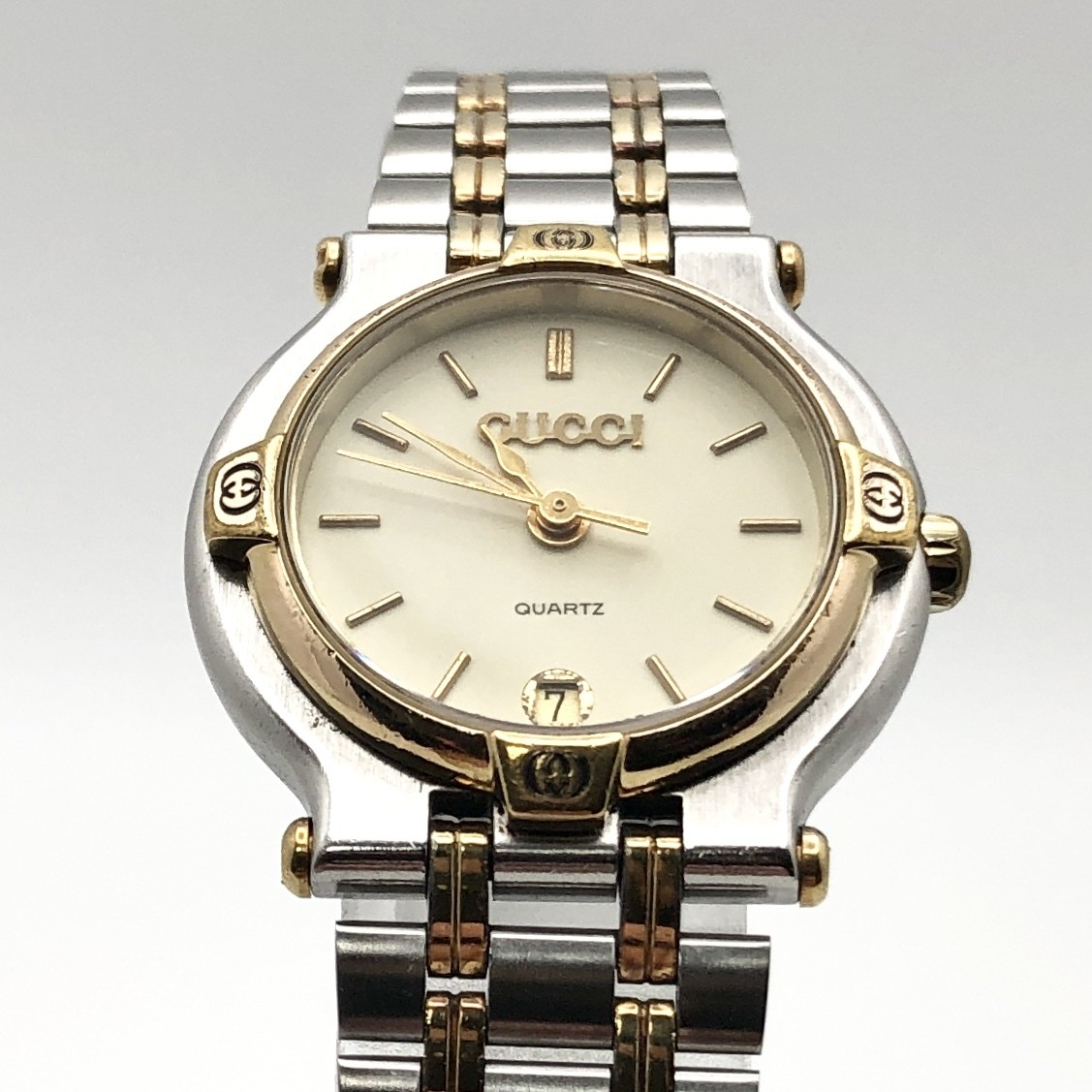 GUCCI Good condition Operational GUCCI(Gucci) 9000L ladies’ gold silver combo q