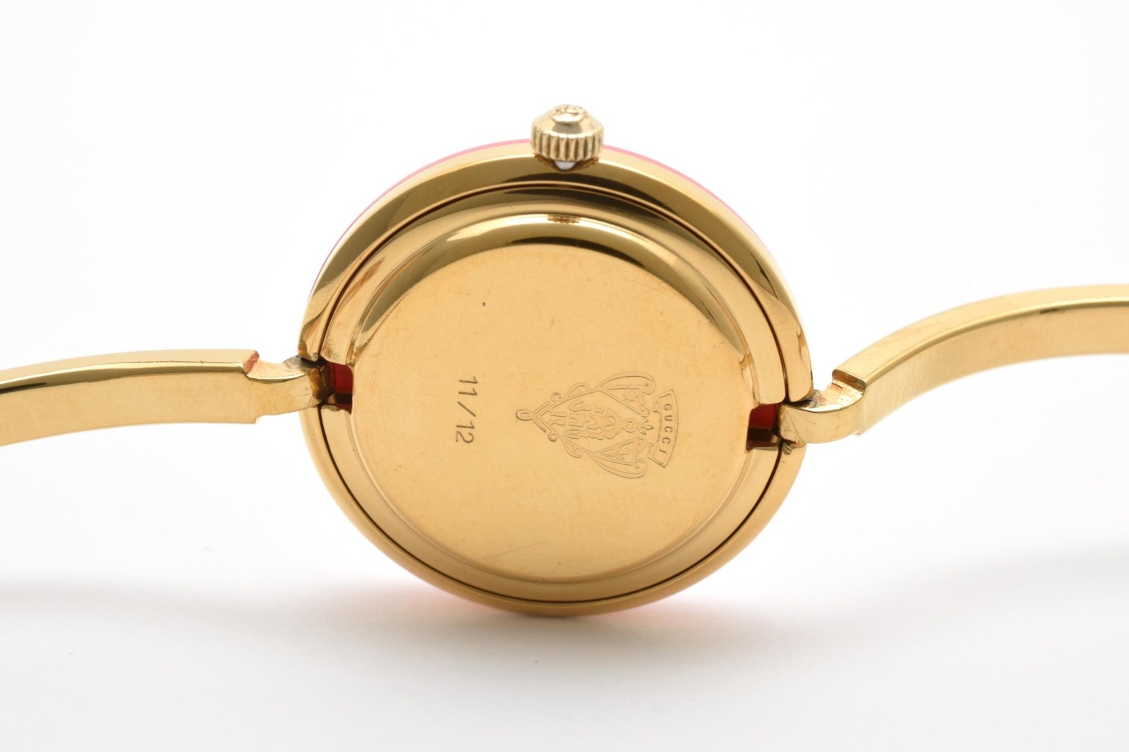 Rare!! GUCCI Change Bezel 11/12.2 1100L Gold Vintage Quartz 12 colors with Box