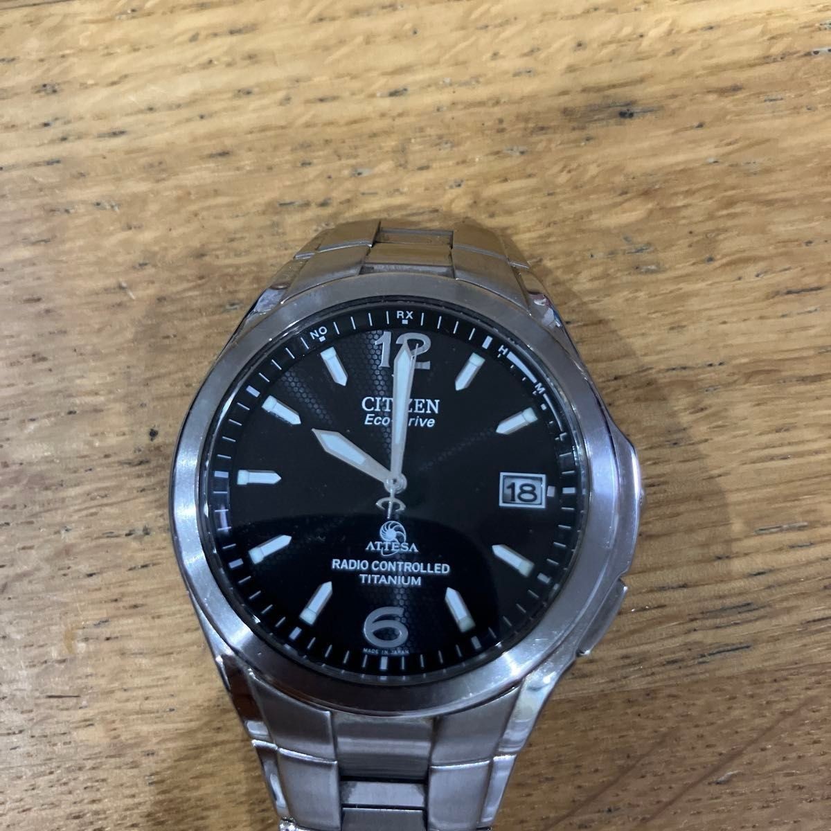 Citizen Attesa Solar Eco Drive Watch H410 T003788 Titanium Mens Watch Pre-Owned