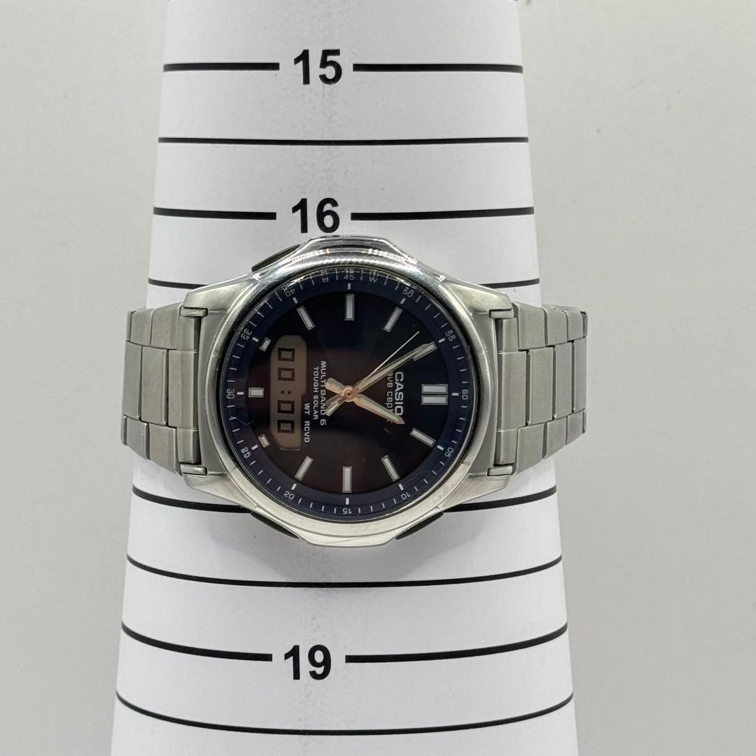 Casio WaveCeptor WVA-M630 Solar Radio-Controlled Watch Silver Japan 072026