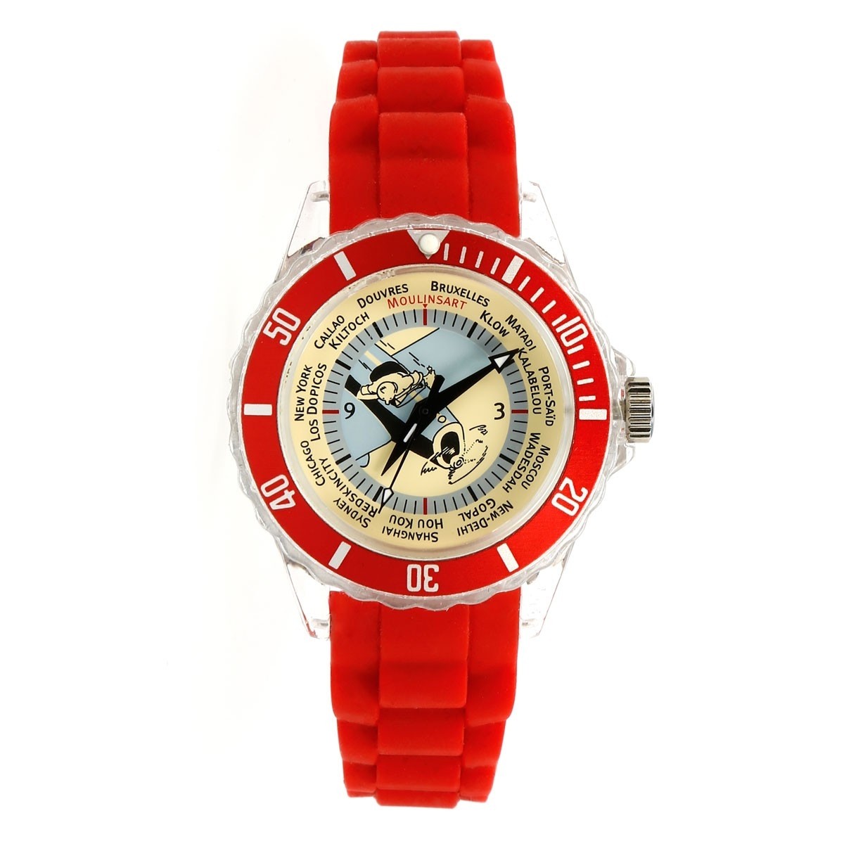 Tintin Travel Silicone Strap Watch 82414 (2012)