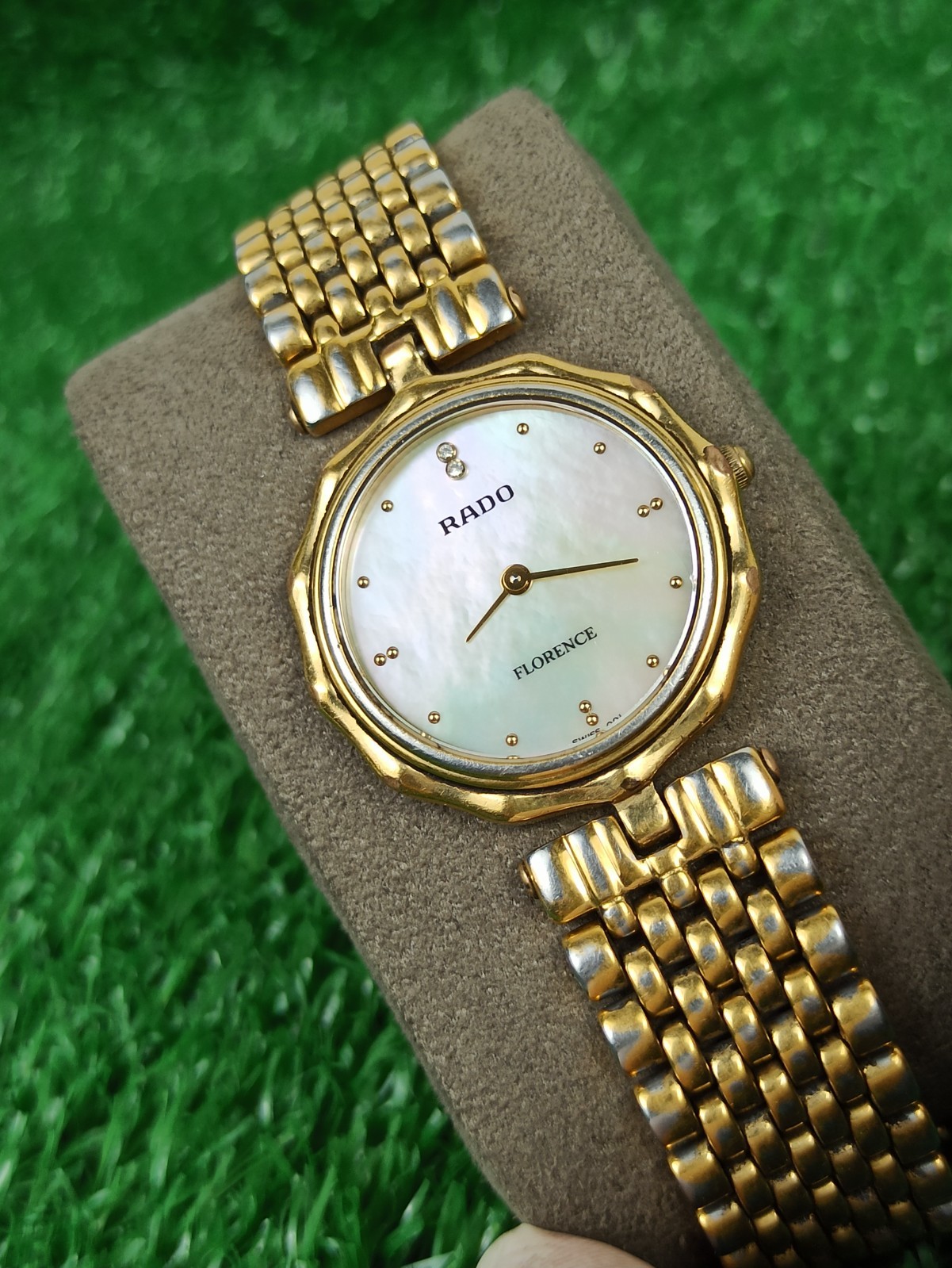 Iconic Model Rado Florence Classic Watch & Gold Tone Swiss Movement 80s Quartz