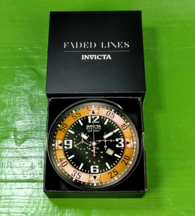 Faded Lines Invicta 6 Pc Watch Reserve FL-CS-109 Dial Glass Coaster Set in Box