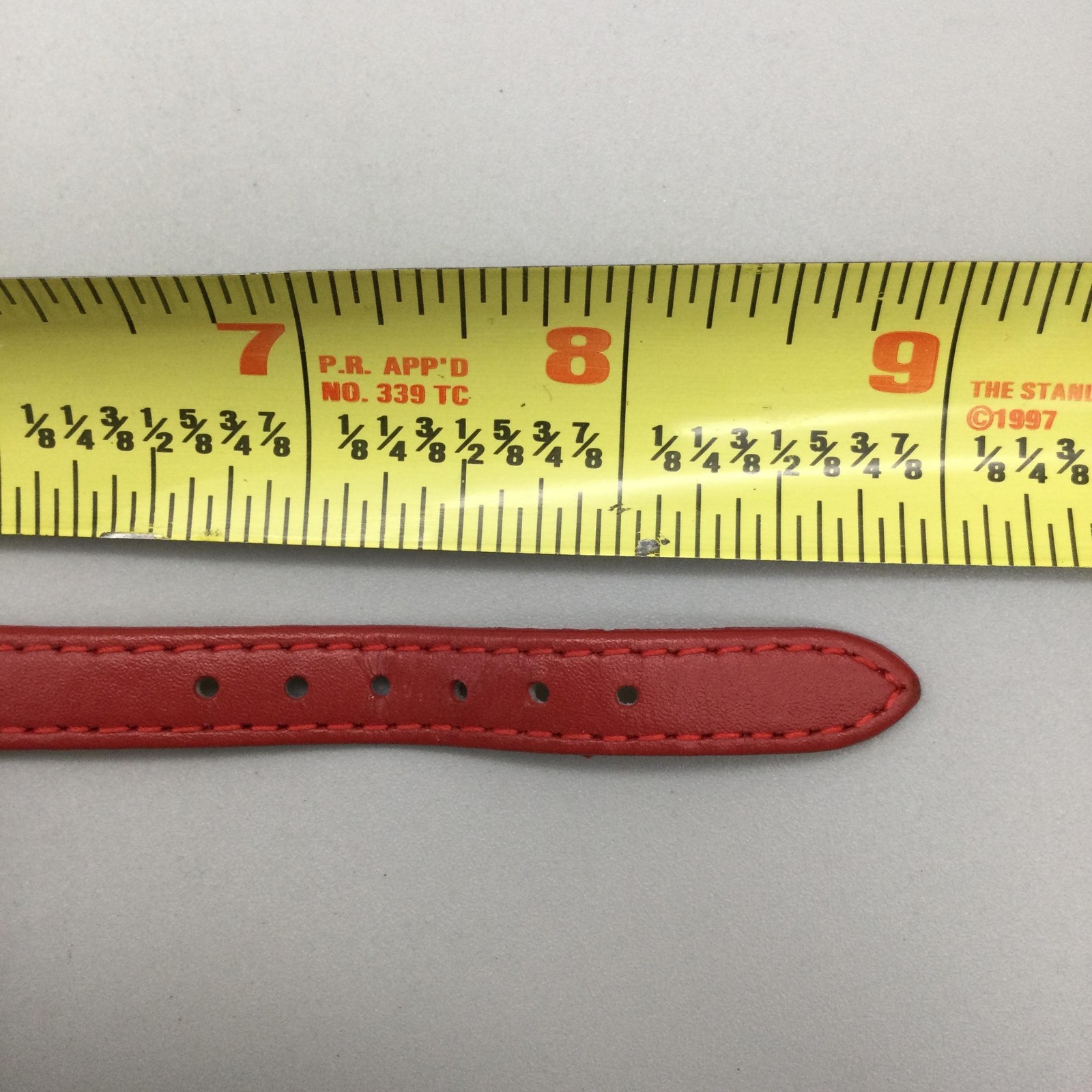 Anne Klein Womens Watch 26mm White Dial Red Leather Dress 10/2143 New Battery
