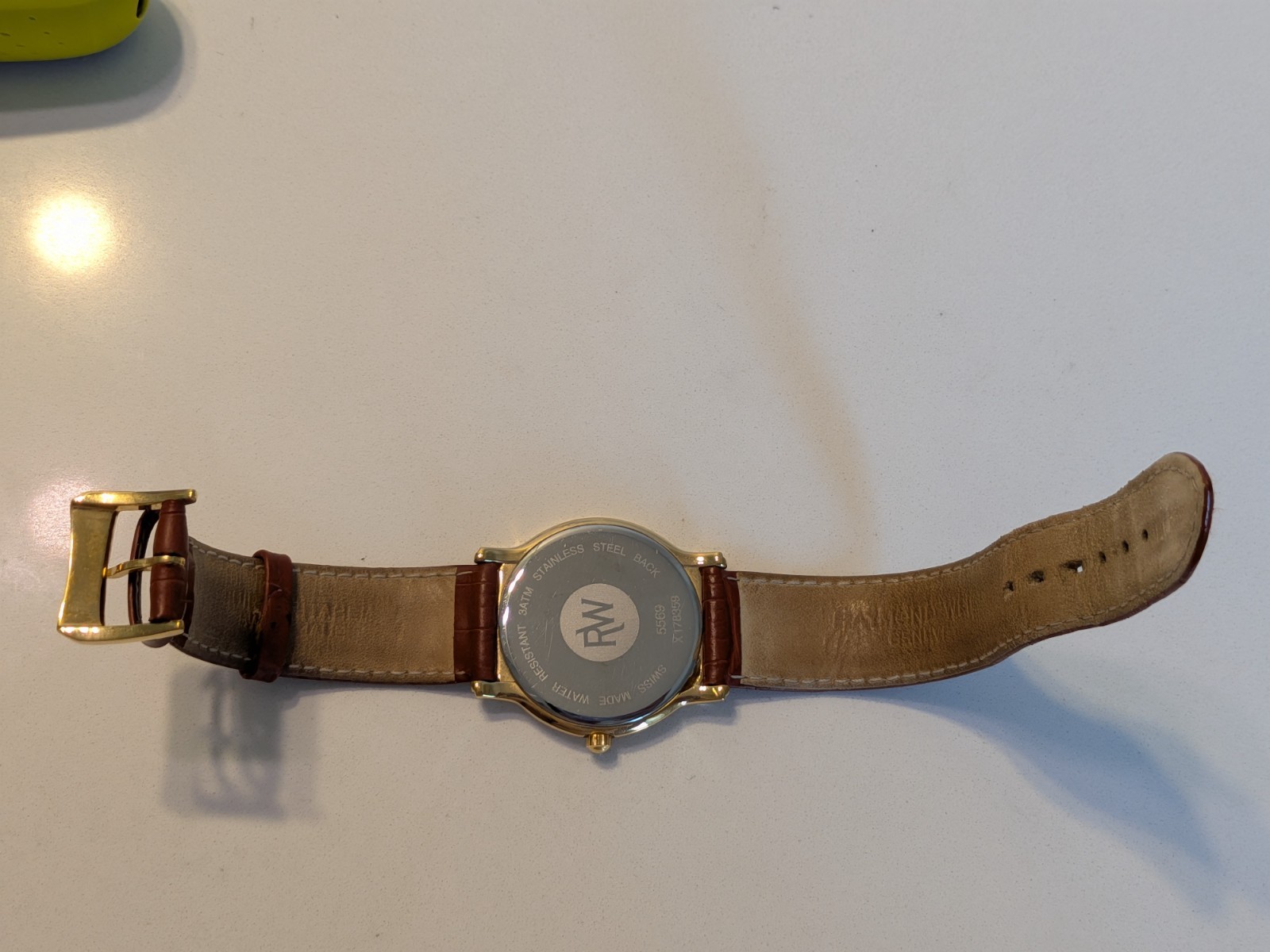 Raymond Weil Geneve 5569 Brown Leather Mens Watch X178359