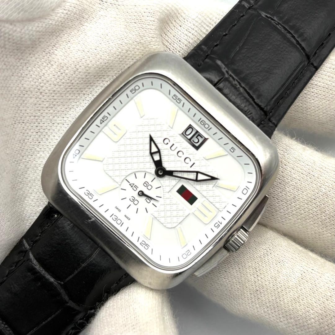 GUCCI Coupe Small Second Square 131.3 Used watch Excellent condition