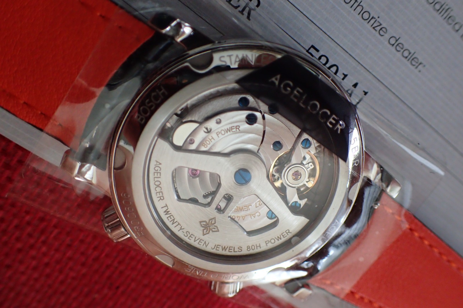 Agelocer World Time Genuine Watch Men’s Luxury Automatic Mechanical Watch