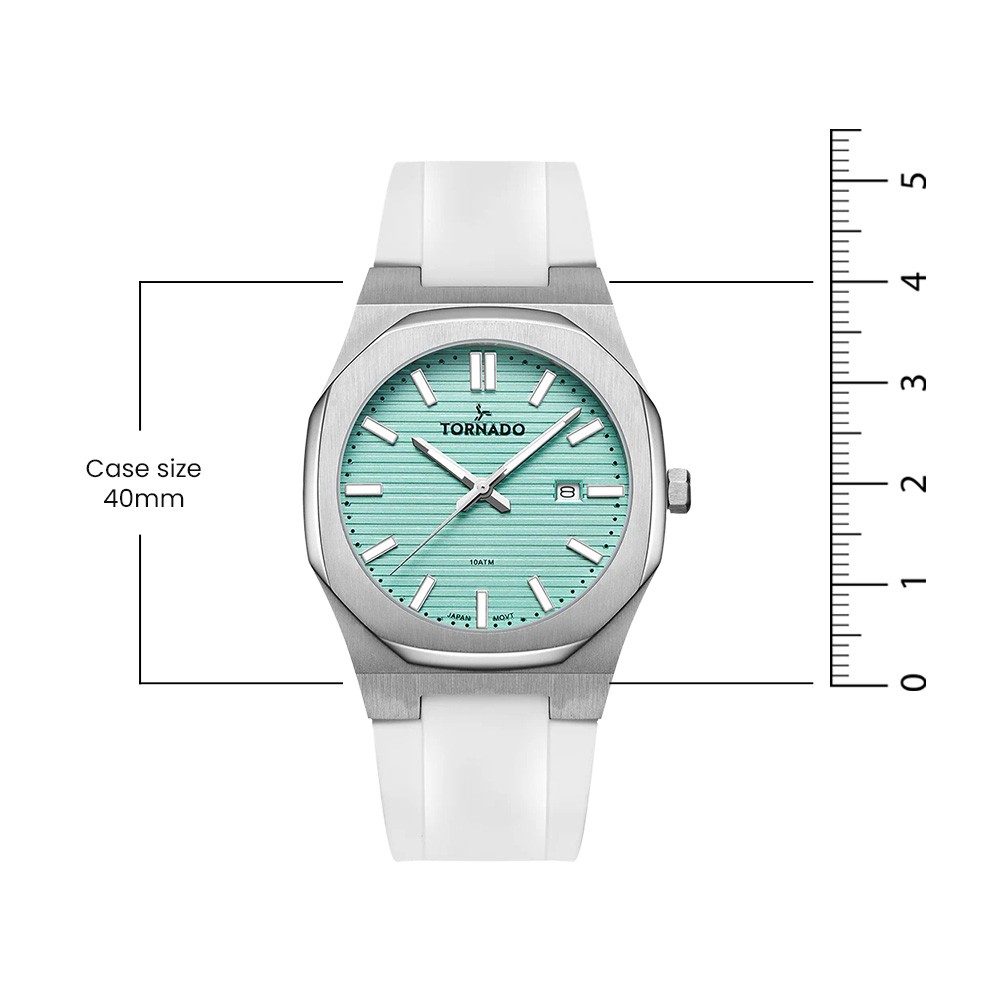 Tornado Spectra Men’s Analog Watch | Blue Dial, 40mm, 100 m (10 ATM)