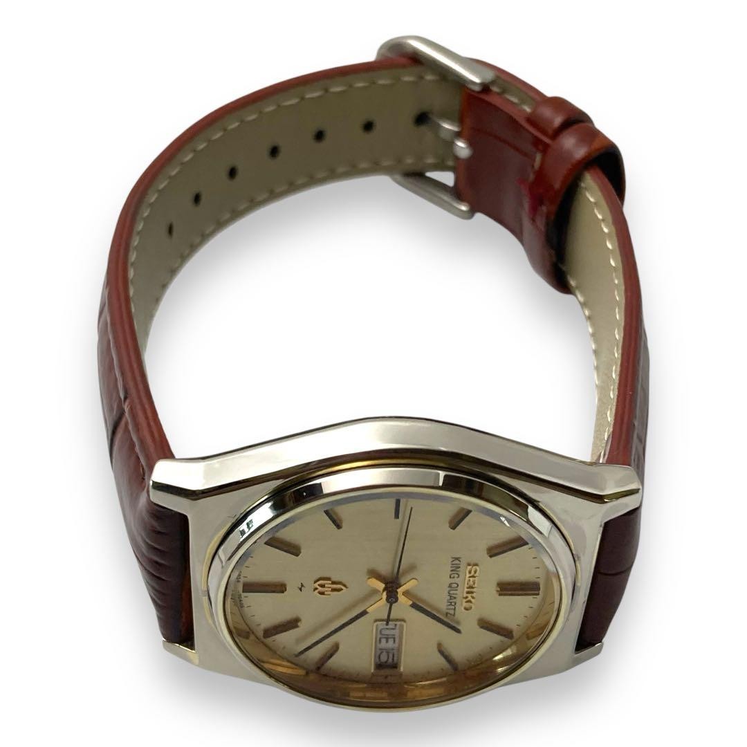 Seiko King Quartz Watch Mens 40mm wrist 20.5cm/8.1in