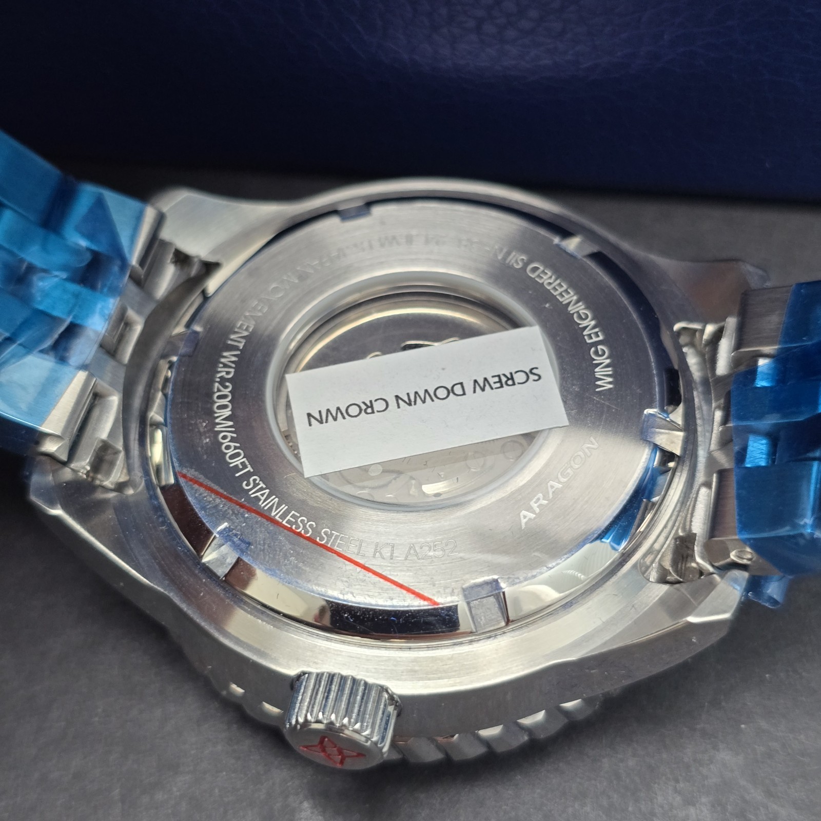 ARAGON EVO Skeleton 50mm A252PUR Men’s Automatic Watch