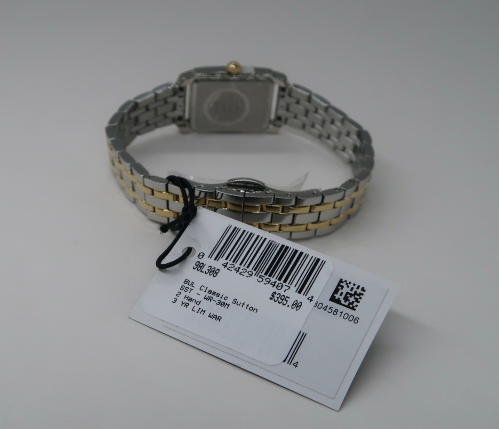 🔥 $395 Bulova Sutton Ladies Two-Tone Stainless Steel Mother-of-Pearl Watch Dial