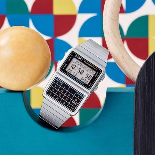 Casio Data Bank DBC-611-1DF Calculator Watch Silver Vintage Retro Japan New