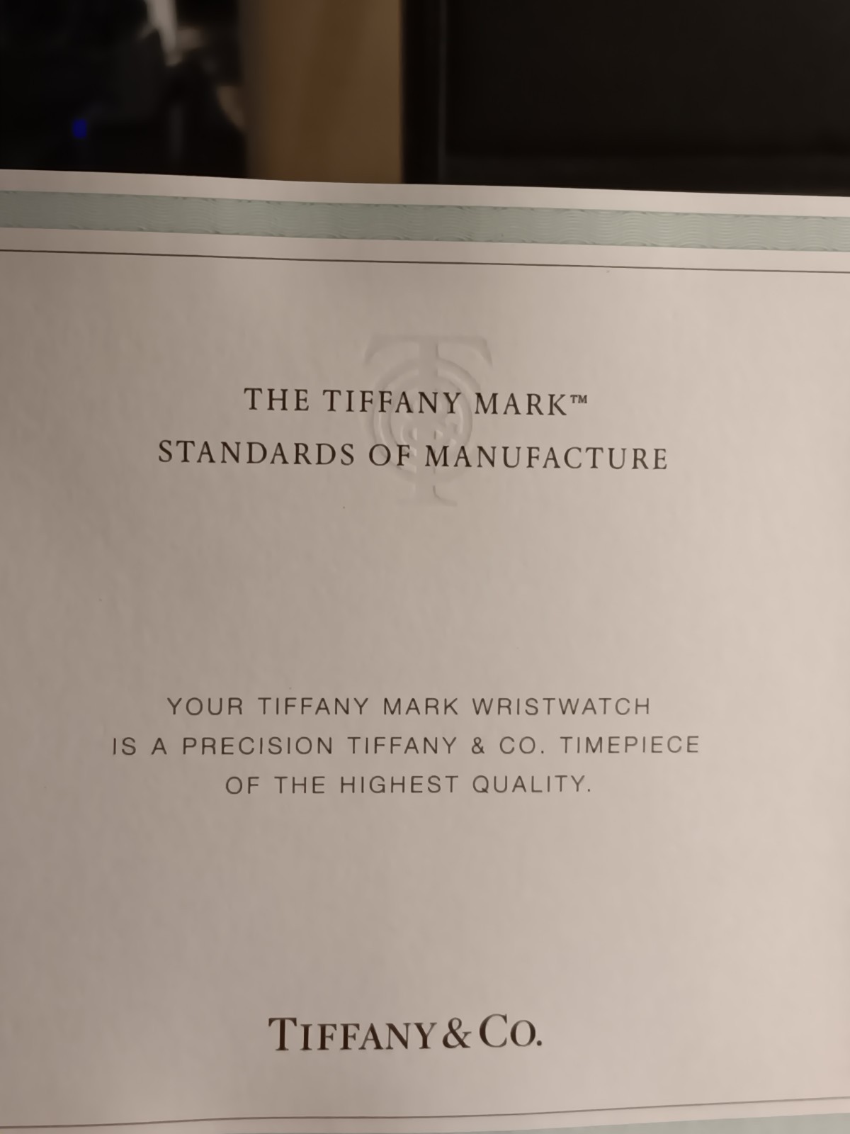 TIFFANY&Co. Mark coupe Silver Date Dial Swiss Made Quartz Men’s Watch