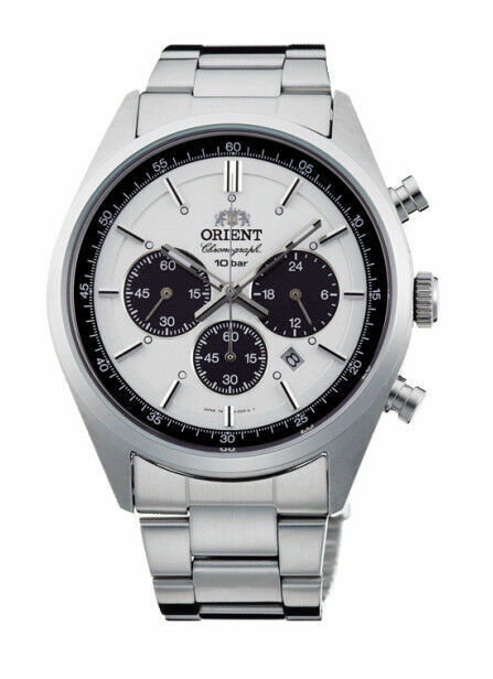 ORIENT NEO 70’s SOLAR PANDA WV0041TX Solar Milky White Men’s Watch NEW with Box