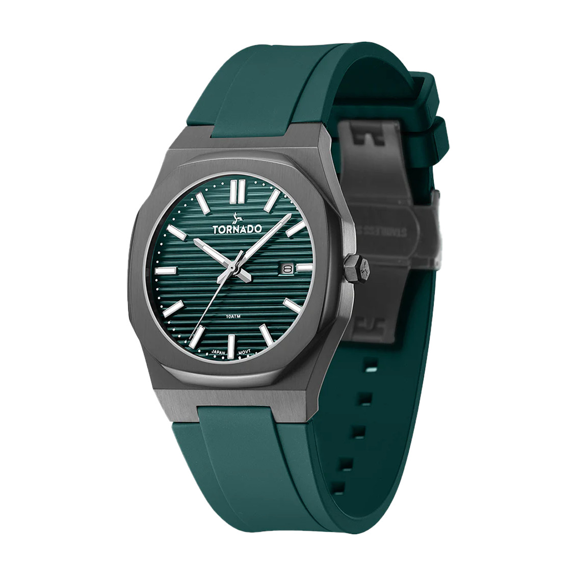 Tornado Spectra Men’s Analog Watch | Green Dial, 40mm, 100 m (10 ATM)