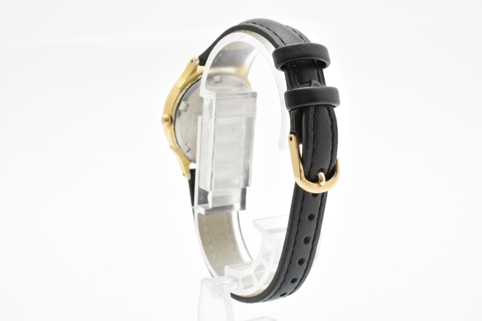 【Exc+5】 SEIKO ALBA V318-6010 Moon Gold Date 28mm Quartz Watch From JAPAN