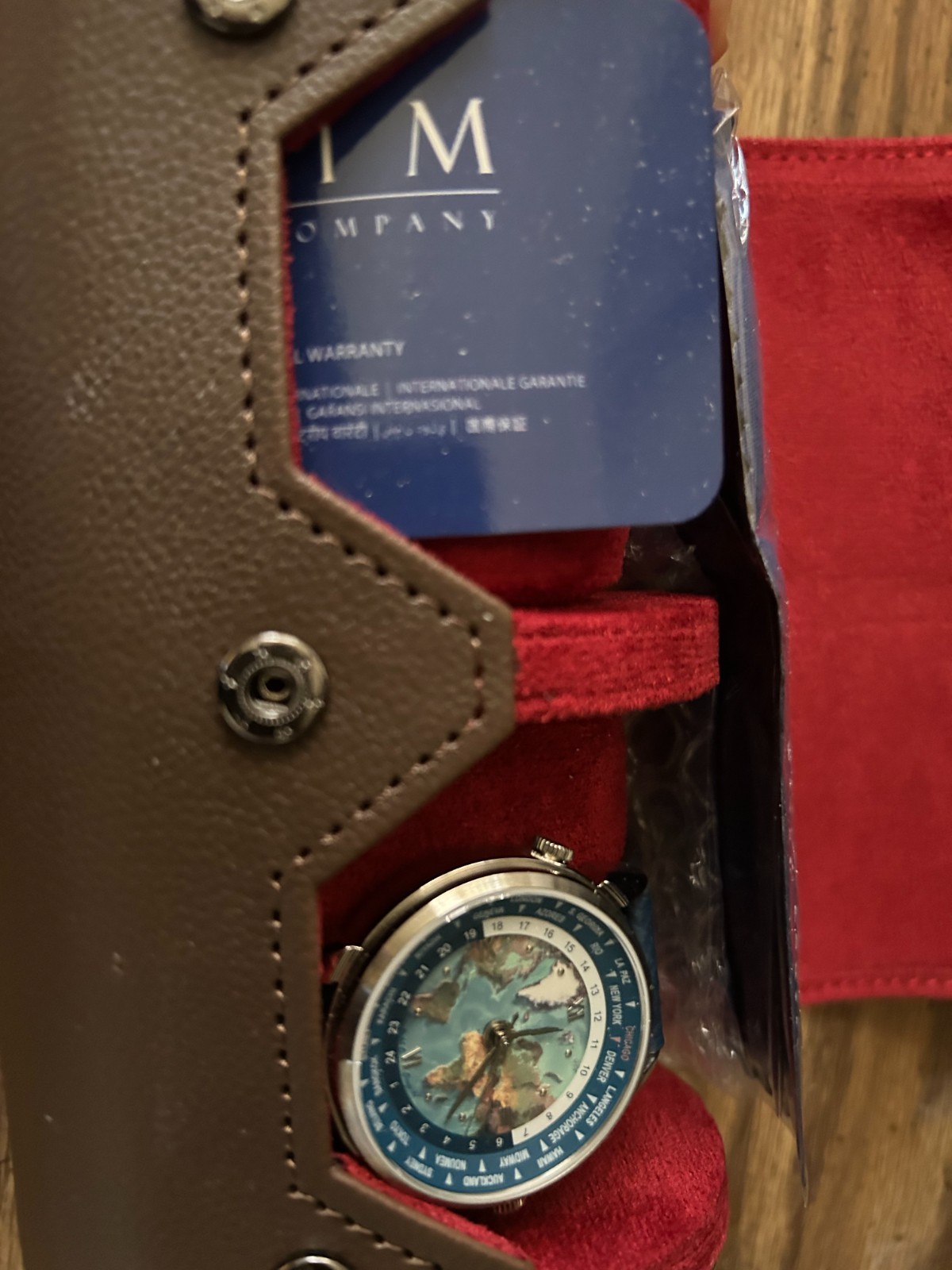 Haim Viajero Air Model , World Timer Leather automatic GMT