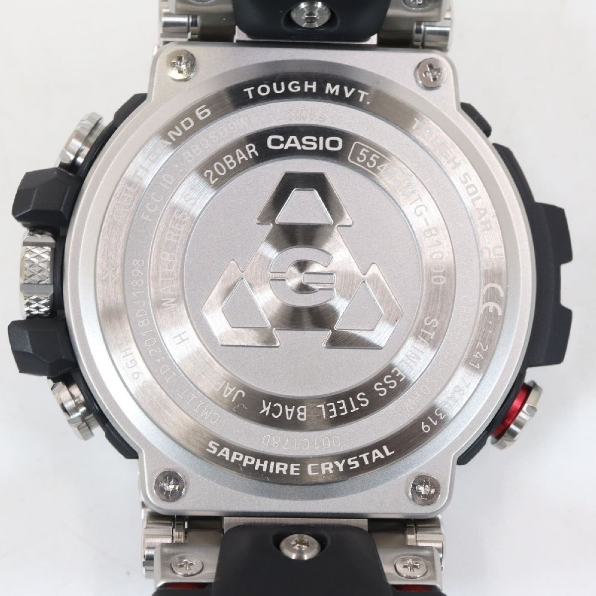 CASIO MTG B1000 1AJF G SHOCK MT G Solar Radio Wave Men’s Excellent condition wit