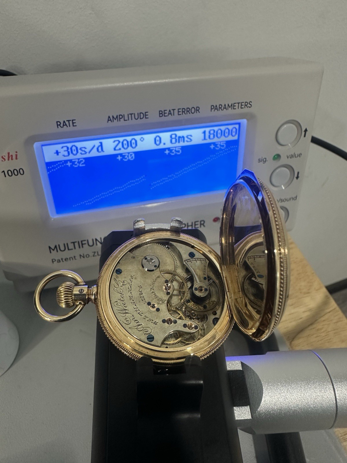 Solid 14k Gold American Waltham Watch Co. Model 1873 8s 15j Serviced