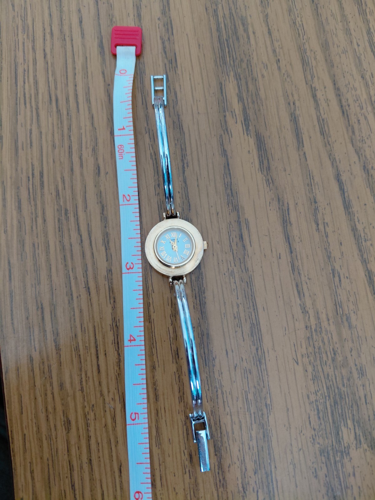 Anne Klein II Watch with 6 Interchangeable Bezels in Box Two Tone