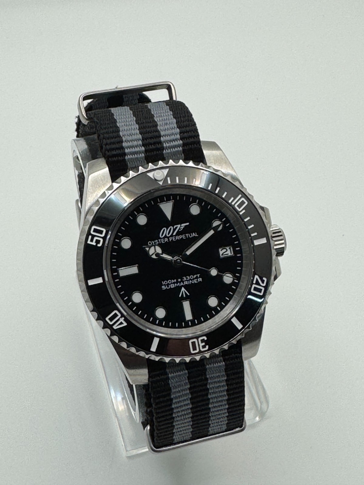 James Bond 007 BOND ‘Goldfinger’ Seiko NH35 Automatic Movement Watch Black